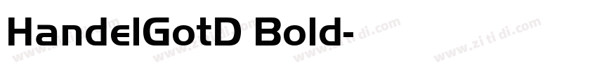 HandelGotD Bold字体转换